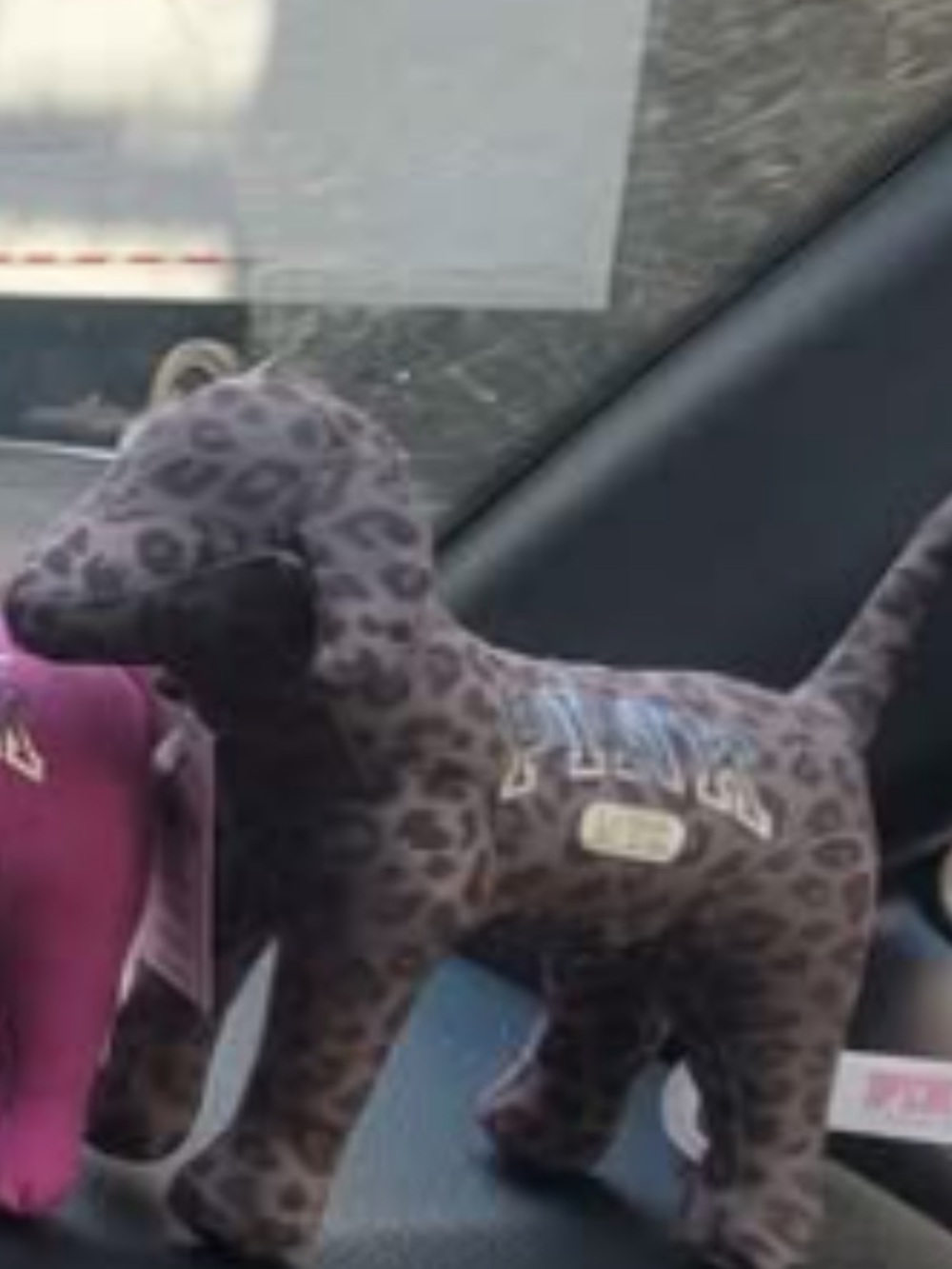 Plush Leopard-Print Dog Toy — Gray ISO any of these
